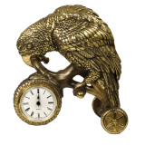 Часы «Попугай на велосипеде»